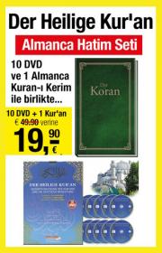 Der Heilige Koran - Almanca Hatim Seti (1 Almanca Kuran + 10 DVD)